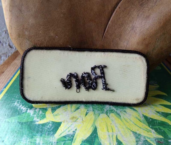 Ron name patch, Ron, embroidered patch, work shir… - image 2