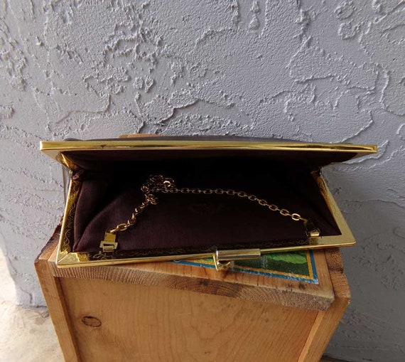 Vintage brown leather handbag, Etra handbag, brow… - image 7