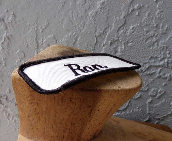 Ron name patch, Ron, embroidered patch, work shir… - image 10