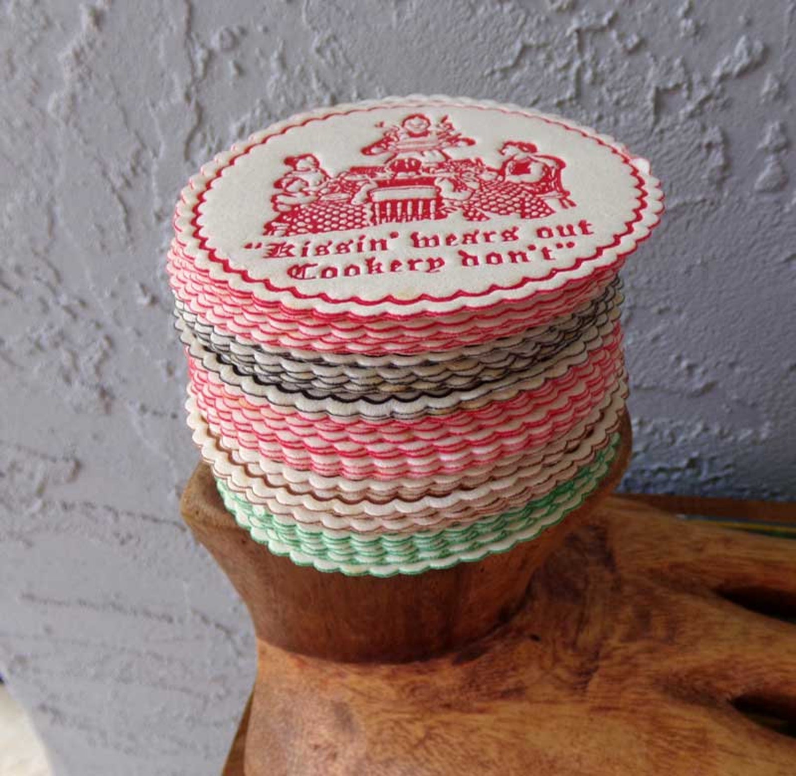 Vintage Amish Coasters Paper Bar Coasters Pennsylvania Dutch Etsy