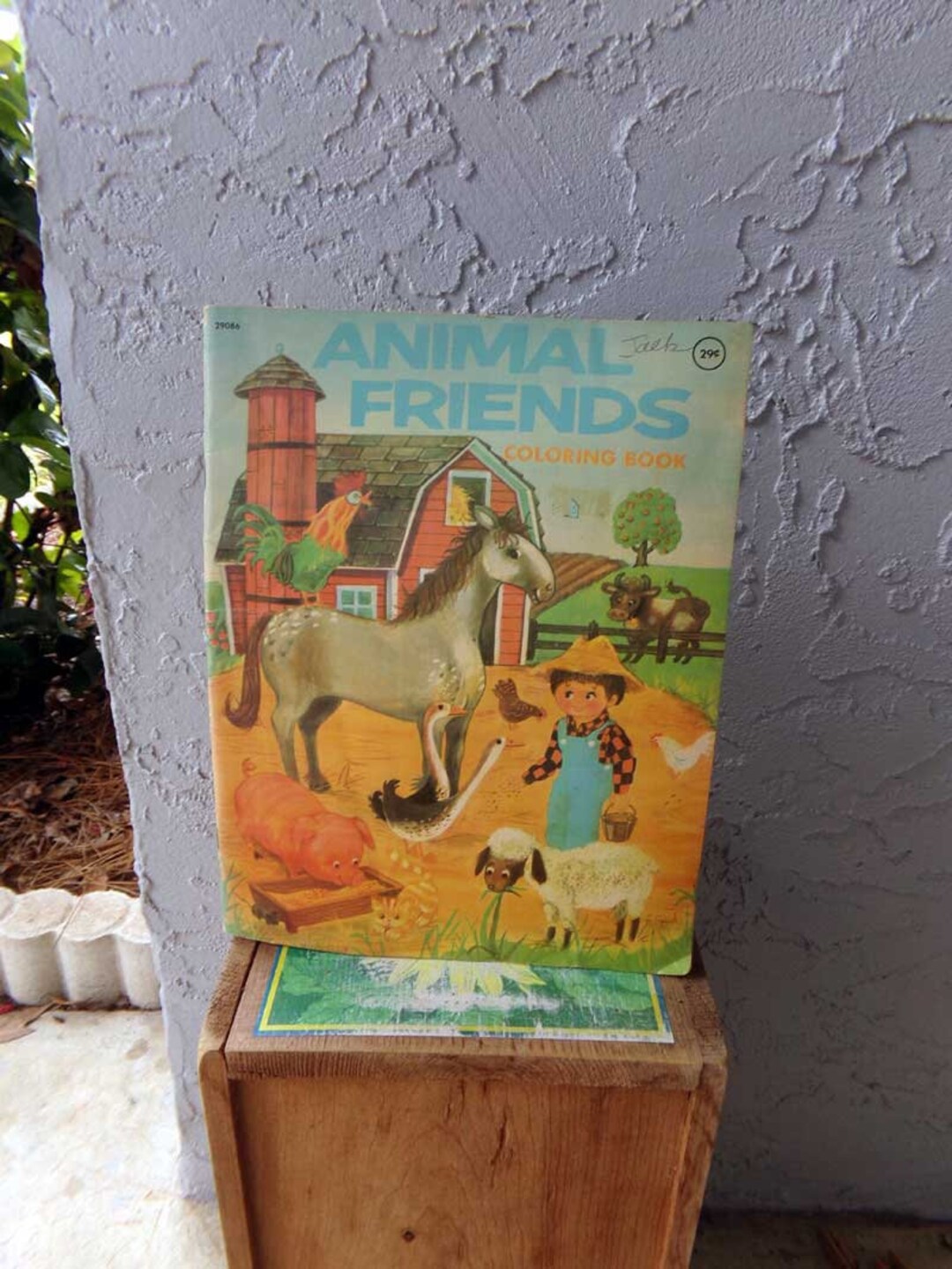 Vintage Coloring Book Animal Friends Coloring Book Old Kids - Etsy