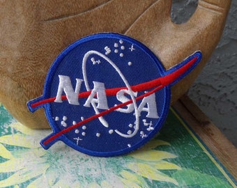 NASA patch, vintage NASA patch, NASA, space applique, astronaut patch, embroidered nasa patch