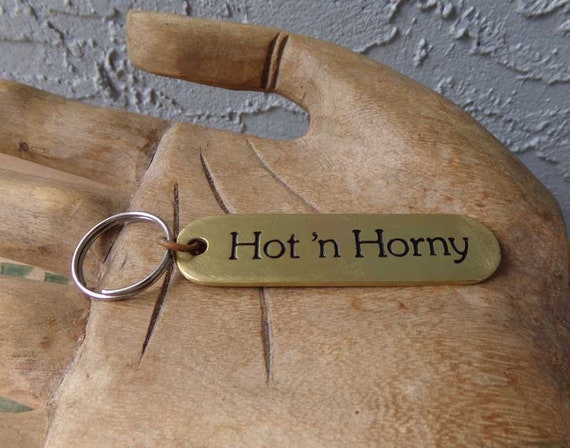 Hot and Horny brass keychain, hot and horny, bras… - image 7