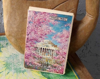 Delta Airlines playing cards, Washington playing cards, airlines playing cards, delta airlines, vintage airline, souvenir playing cards