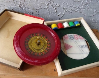 Vintage Roulette game, vintage casino game, Roulette game, travel roulette game