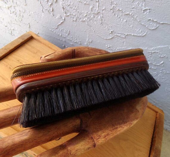 Car valet brush, vintage clothes brush with case,… - image 6