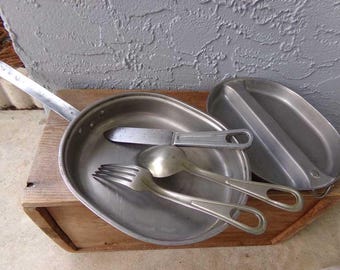 US 80s MESS KIT PAN 米軍ミリタリー　カトラリーセット US 80s MESS KIT PAN 米軍ミリタリー カトラリーセット US 80s