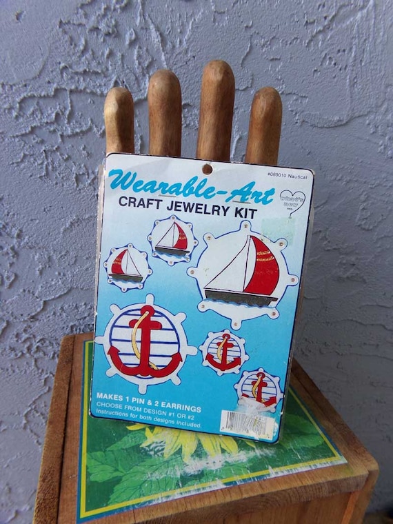 What's New Inc. Wearable-Art Craft Jewelry Kit, Nautical jewelry kit, wearable art craft kit, jewelry craft kit