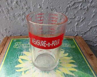 Measuring cup glass, Measure-n-Pour measuring cup glass, Measure-n-Pour glass, measuring cup, Measure-n-Pour