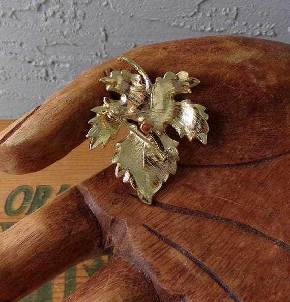 Fall leaf brooch, leaf brooch, fall leaf pin, fal… - image 2