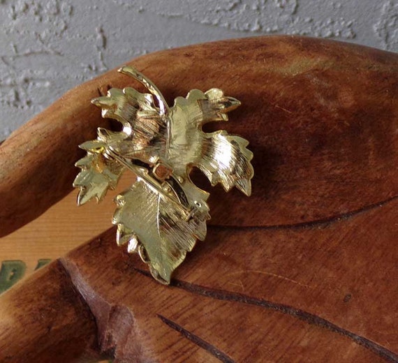 Fall leaf brooch, leaf brooch, fall leaf pin, fal… - image 4