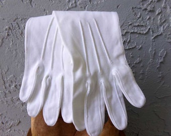 Vintage evening gloves, white opera gloves, long white evening gloves, vintage long white gloves