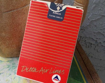 Delta Airlines playing cards, Delta playing cards, airlines playing cards, delta airlines, vintage airline, souvenir playing cards