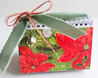 DECEMBER DAILY CHRISTMAS junk journal/red and green holiday journal/merry christmas/christmas decor/vintage christmas/secret santa/