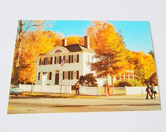 VINTAGE THE Old Corner House, Stockbridge Historical Society Postcard/junk journal ephemera/UNUSED/vintage ephemera/travel/Norman Rockwell