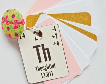 THOUGHTFUL MINI JUNK Journal/mini key chain junk journal /key chain/mini junk journal /junk journal/altered journal/gift tag/periodic table