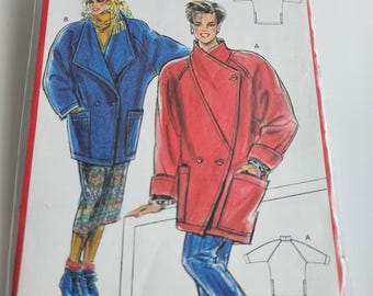 VINTAGE BURDA SEWING pattern 6216 / 1986 sewing pattern / coat jacket