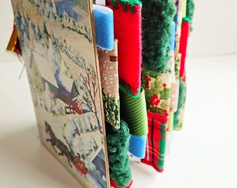 SLEIGH RIDE CHRISTMAS vintage Junk Journal/Holiday Journal/Christmas decor/December Daily/Advent Junk Journal/ Christmas/sleigh ride/ winter