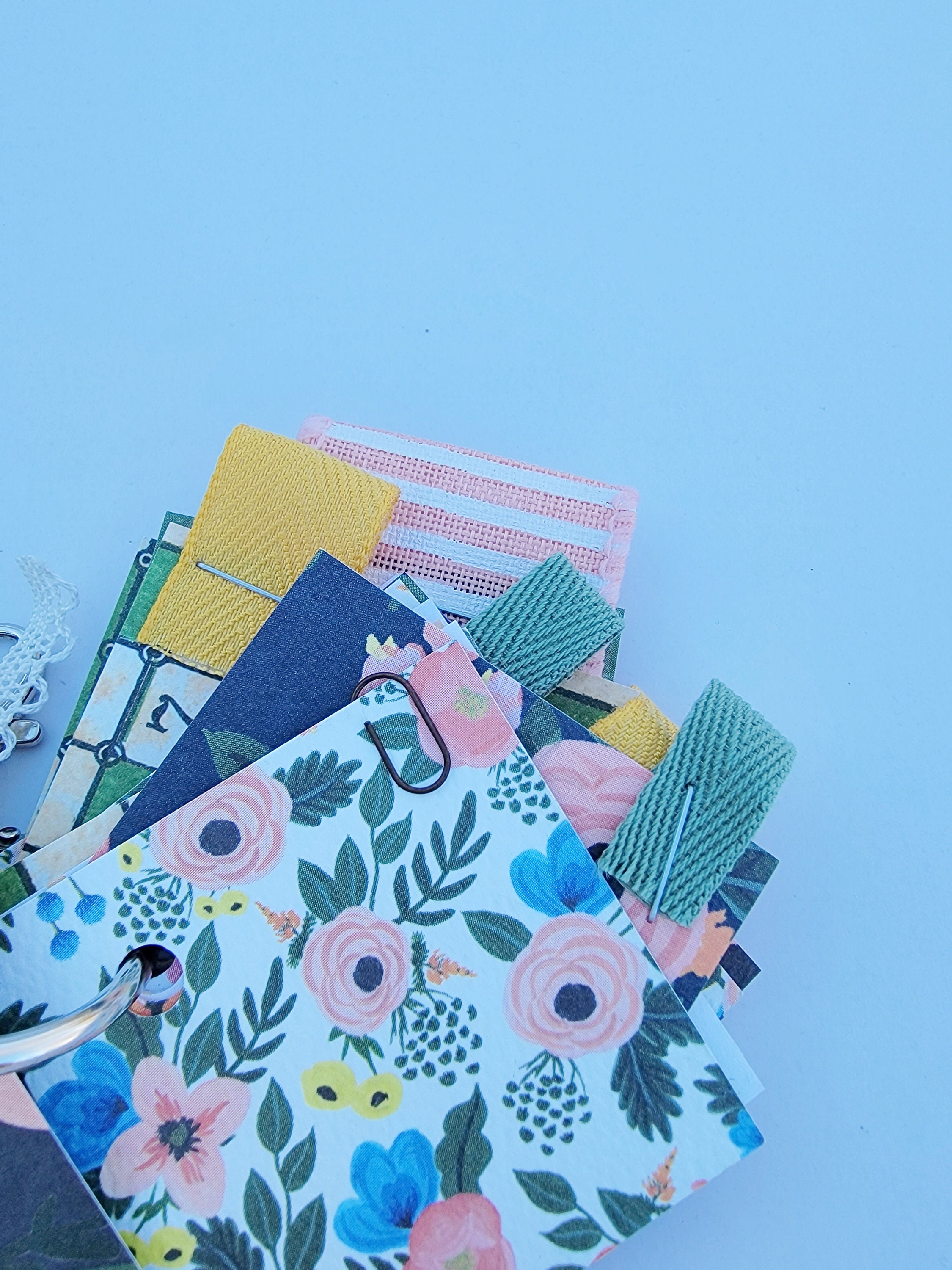 MINI JUNK JOURNAL /key Chain Junk Journal / Journal / Spring / Mini ...