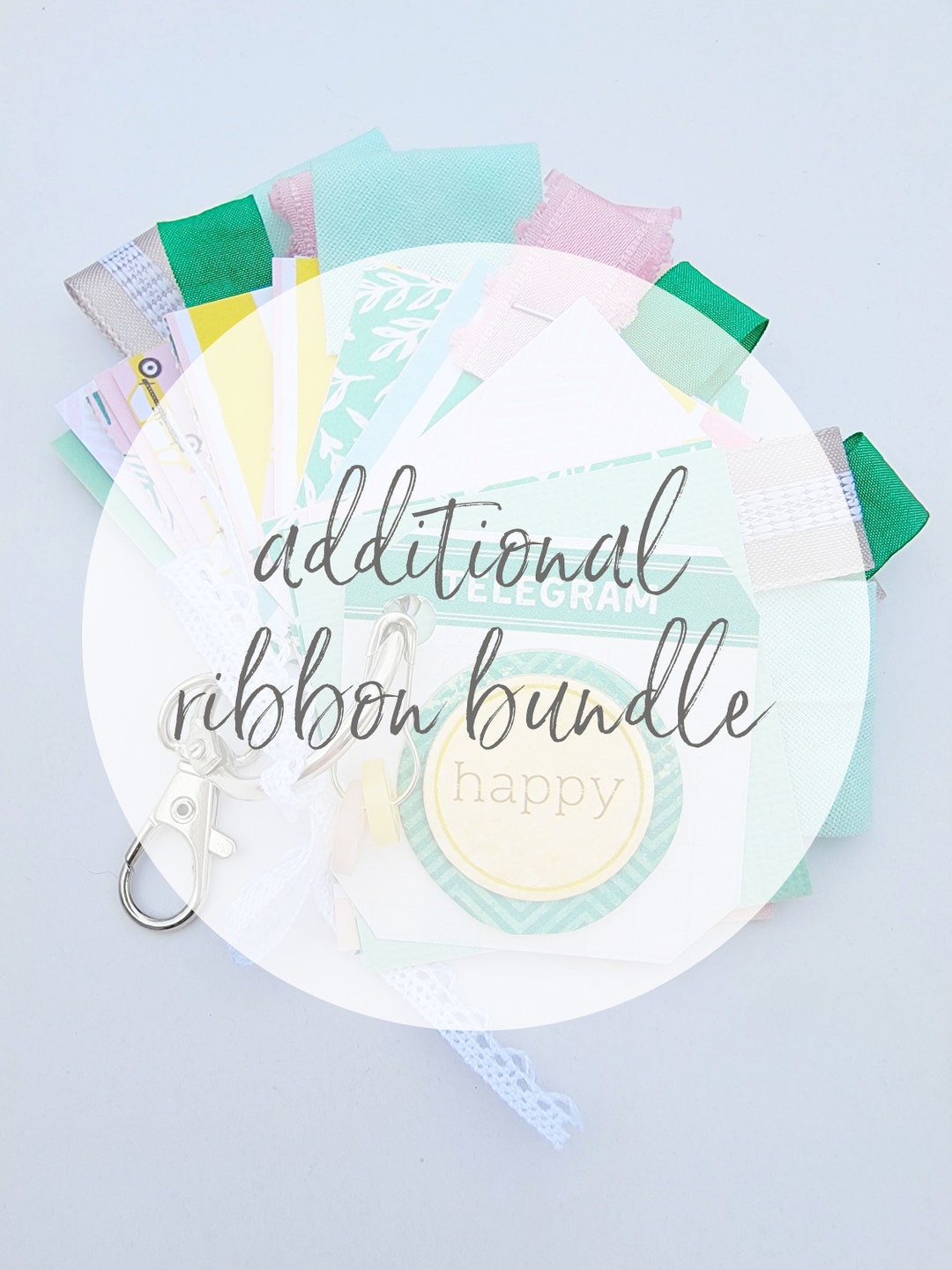 RIBBON AND MATERIAL Bundle // Junk Journal Ribbon //vintage Ribbon