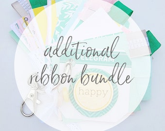 RIBBON AND MATERIAL bundle // junk journal ribbon //vintage ribbon // ephemera // material // ribbon // cozy bits // junk journal supplies