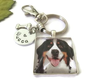 Dog Keychain, Dog Keychain Personalized, Custom Dog Keychain, Dog Loss Gift, Dog Photo Gifts, Dog Memorial Keychain, Australian Seller
