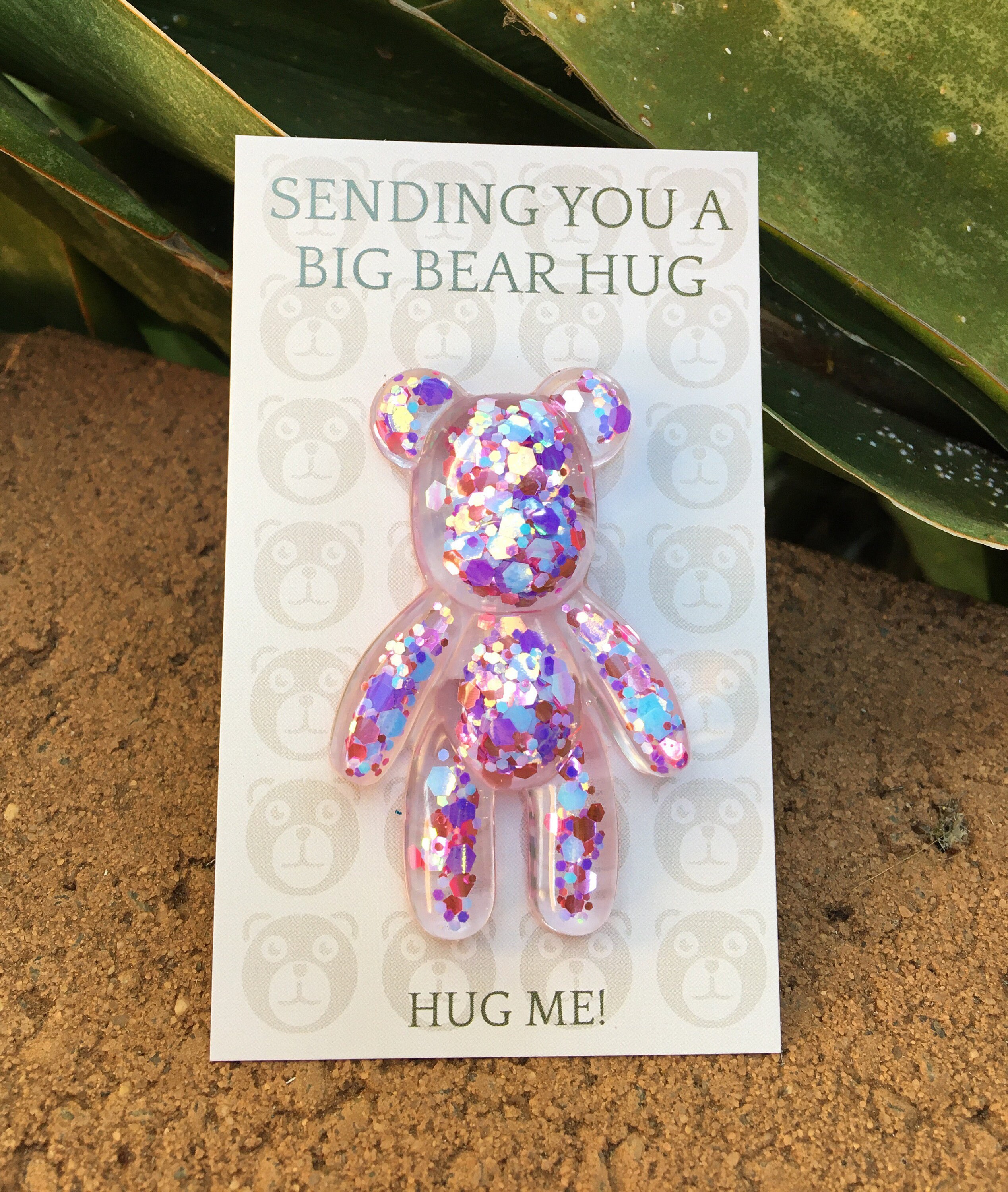 Pocket Bear Hug Anxiety Relief Gift Worry Bear Care Package Etsy