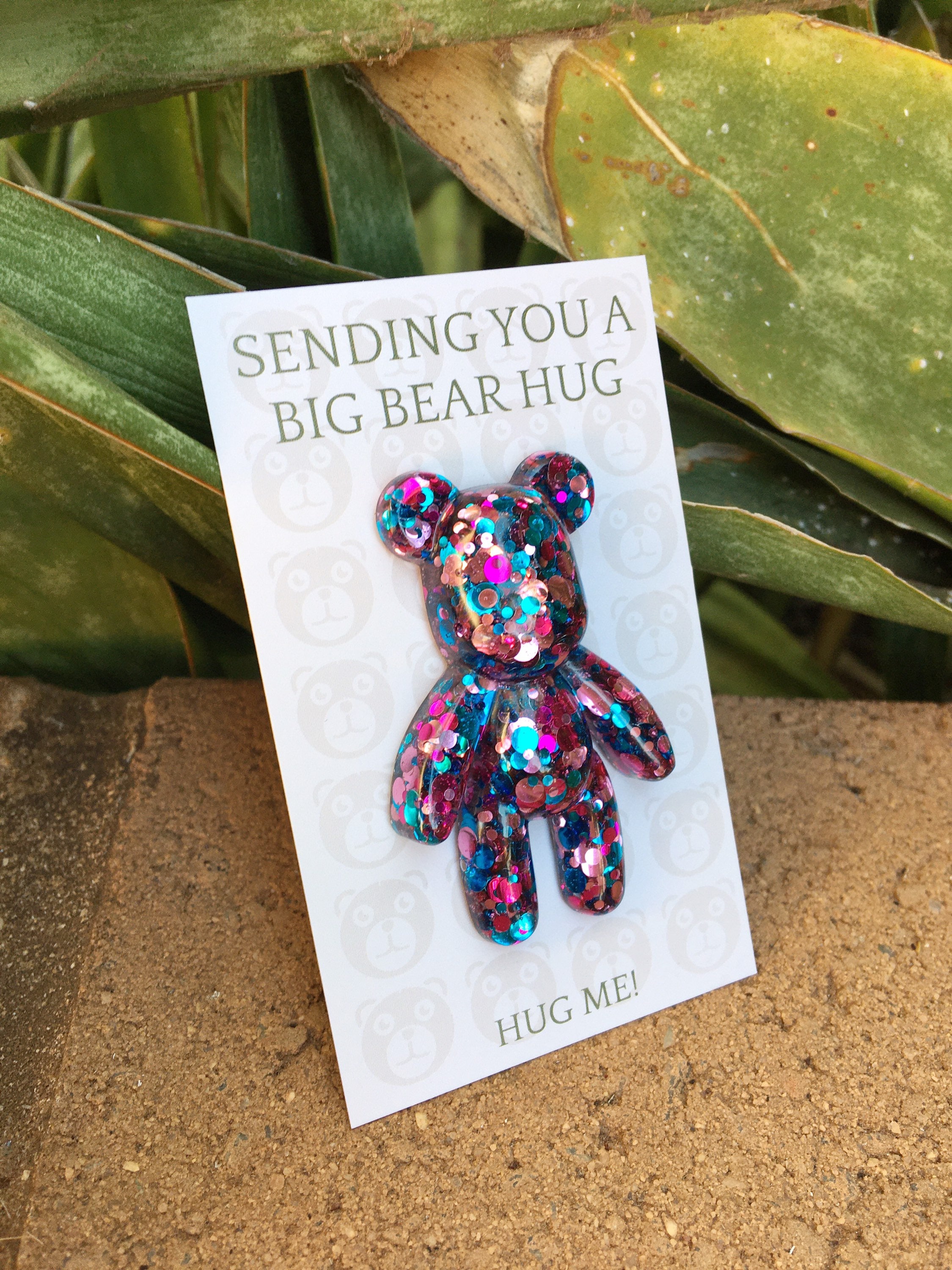 Pocket Bear Hug Anxiety Gift Worry Bear Care Package Gift Etsy Australia