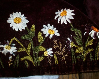 silk velvet 1800s amazing ribbon embroidery silk chenille