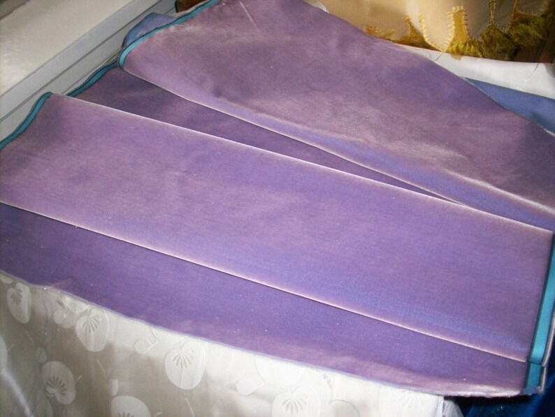 Antique Silk Velvet Old Store Stock in Amethyst Yardage available French Milinery Upholstery Dolls Victorian