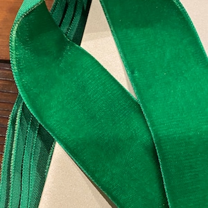 Vintage Velvet Rayon  1.5" wide Yardage  High Quality Old Store Stock