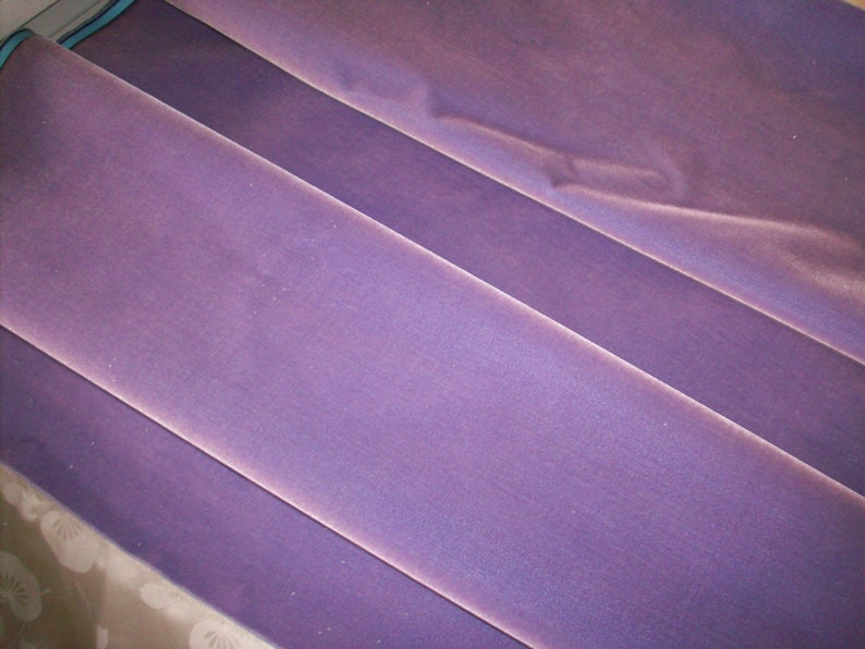 Antique Silk Velvet Old Store Stock in Amethyst Yardage available French Milinery Upholstery Dolls Victorian