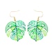 see more listings in the Monstera earrings section