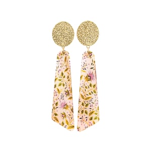 Romantic earrings, cottage core shabby chic tapestry style jewelry