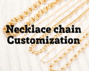 ADD-ON ONLY Necklace Chain Customization