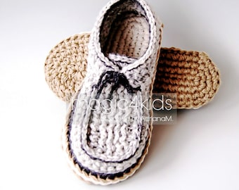 Crochet pattern: men loafers with rope soles,soles pattern included,slippers,shoes,sneakers,laced up,adult,teen boys,footwear,cord,twine