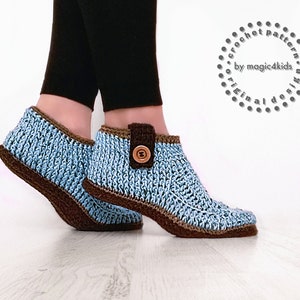 TUTORIEL CROCHETAGE: Botines pour femmes tutoriel de plantes inclus,toutes tailles pour femmes,bottes crochet,adultes,chaussons,pantoufles image 1