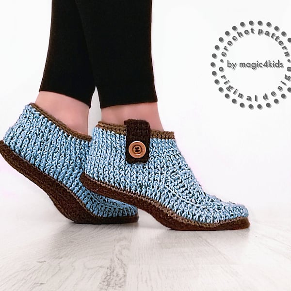 TUTORIEL CROCHETAGE: Botines pour femmes - tutoriel de plantes inclus,toutes tailles pour femmes,bottes crochet,adultes,chaussons,pantoufles