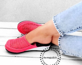 PADRÃO DE CROCHÊ - tamancos de VERÃO em sandálias de cunha, todos os tamanhos femininos, tamanhos adultos, menina, jovem, sapatos para atividades ao ar livre, calçados, bico fechado, chinelos, botas