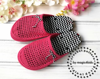 CROCHET PATTERN- SUMMER clogs on flip-flop flat soles,women sizes,adult,girl,young,outdoor shoes,footwear,closed toe,slippers,boots,flats