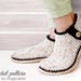 Crochet pattern-slippers with rope soles,soles pattern included,all women sizes,crochet boots,loafers,women,adult,girls,cord,twine,buttons