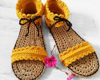 CROCHET PATTERN- 3D strap sandals,woman,straps,slippers,all women sizes,loafers,adult,girl,footwear,spring,summer,cotton,yarn