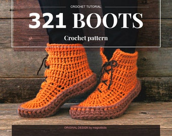Crochet pattern- 321 women boots,slippers,winter,adult sizes,loafers,footwear,house,quick diy,scuffs,sandals,shoes