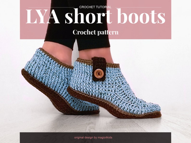 TUTORIEL CROCHETAGE: Botines pour femmes tutoriel de plantes inclus,toutes tailles pour femmes,bottes crochet,adultes,chaussons,pantoufles image 2