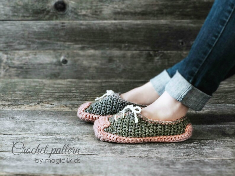 Crochet pattern women sneakers,slippers,loafers,footwear,house,bulky yarn,quick diy image 5