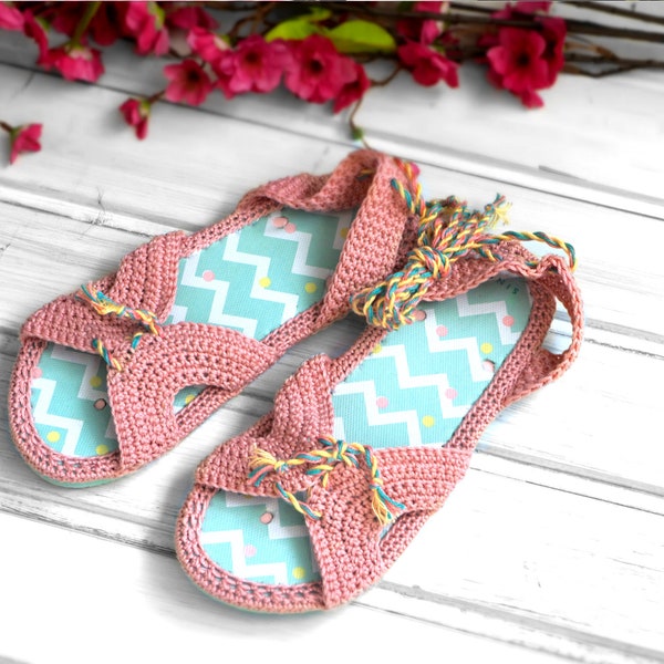 CROCHET PATTERN- No thong sandals on flip-flop soles,all women sizes,easy,summer,footwear,shoes,slippers,loafers,adult sizes,girl,young