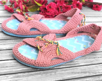 GEHAAKTE PATROON - Geen string sandalen op flip-flop zolen, alle damesmaten, gemakkelijk, zomer, schoeisel, schoenen, pantoffels, loafers, volwassen maten, meisje, jong