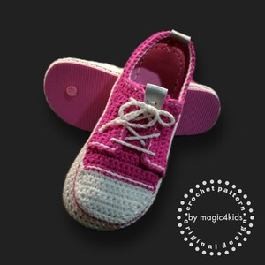 CROCHET PATTERN Plain sneakers on flip-flop soles,slippers,all women sizes,loafers,adult sizes,girl,young,outdoor shoes,footwear image 3