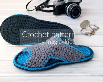 CROCHET PATTERN - men clogs,slippers,scuffs,slip ons,loafers,footwear,adult,men,teen boys,gift for him,summer,basic stitches