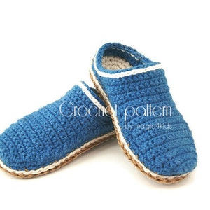 Crochet pattern basic clogs for kids,10 sizes: 5 to 8 5/8,rope soles pattern included,slippers,toddler,loafers,scuffs,flip flops,slip ons image 1